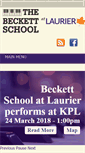 Mobile Screenshot of beckettschool.ca